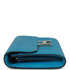 Hermes Constance Wallet To Go Bleu Frida Evercolor Palladium Hardware