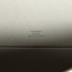 Hermes Kelly Pochette Gris Perle Ostrich Palladium Hardware
