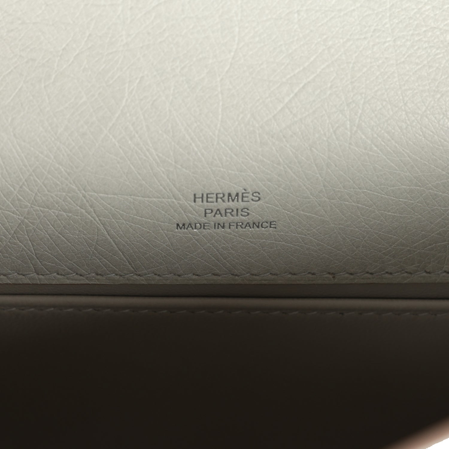 Hermes Kelly Pochette Gris Perle Ostrich Palladium Hardware