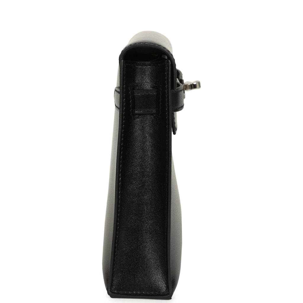 Hermes Kelly Elan Black Box Palladium Hardware