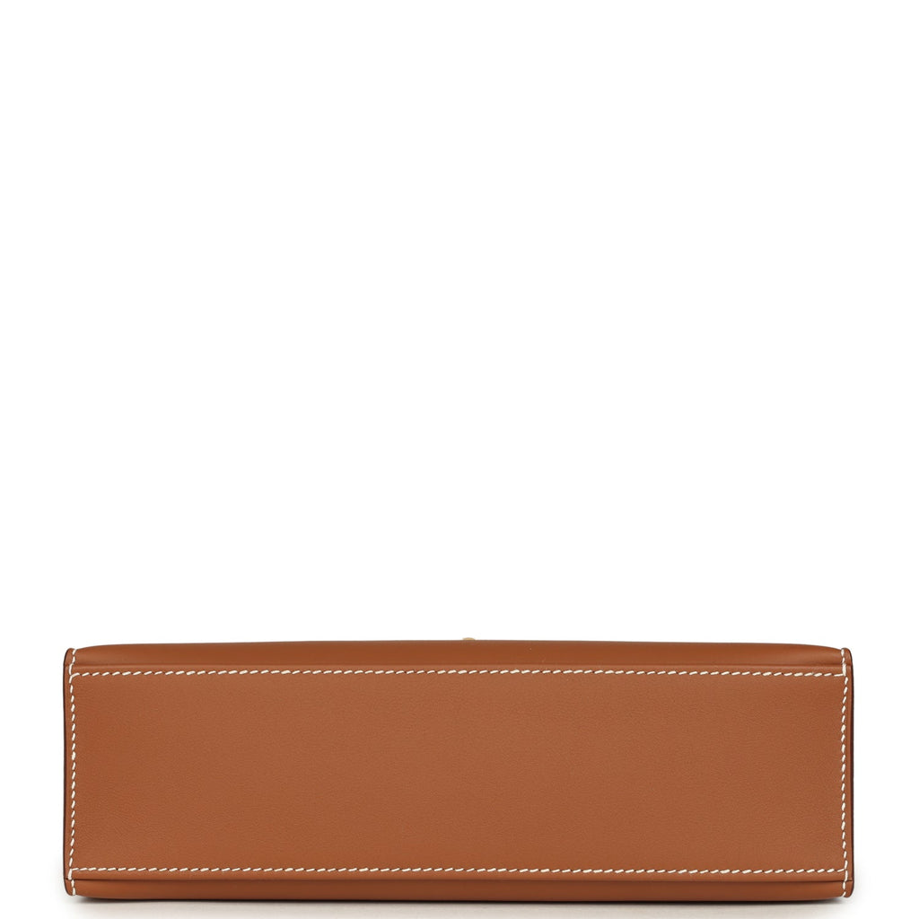 Hermes Kelly Pochette Gold Swift Gold Hardware