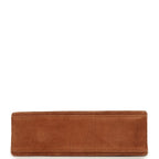 Vintage Hermes Kelly Pochette Fauve Doblis Palladium Hardware