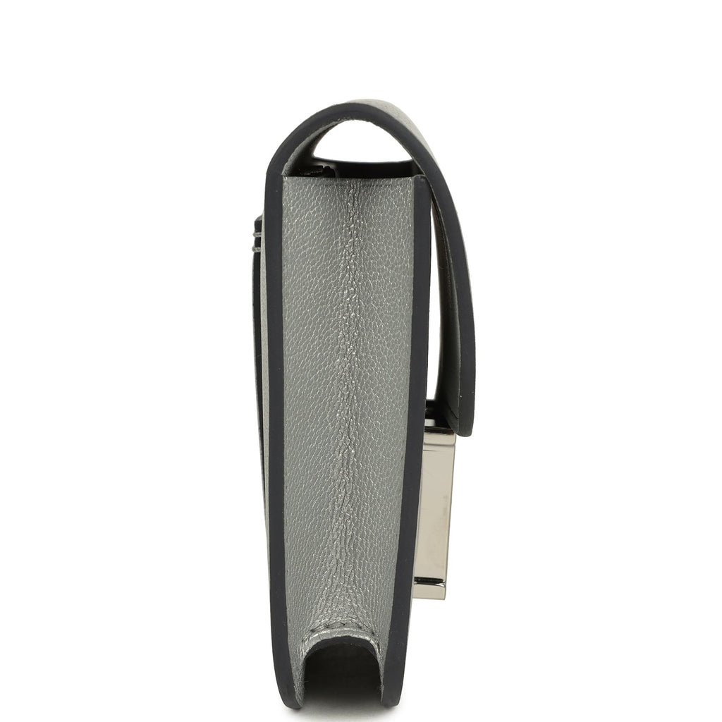 Hermes Constance Slim Wallet Argent Chevre Chamkilight Palladium Hardware