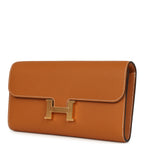 Hermes Constance Wallet To Go Toffee Epsom Gold Hardware
