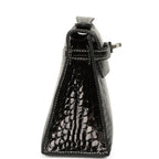 Hermes Special Order (HSS) Kelly Pochette Black Verso Shiny Alligator Palladium Hardware