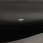 Hermes Kelly Pochette Black Swift Palladium Hardware