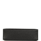 Hermes Kelly Pochette Black Ostrich Palladium Hardware