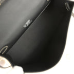 Hermes Special Order (HSS) Kelly Pochette Beton and Black Swift Palladium Hardware