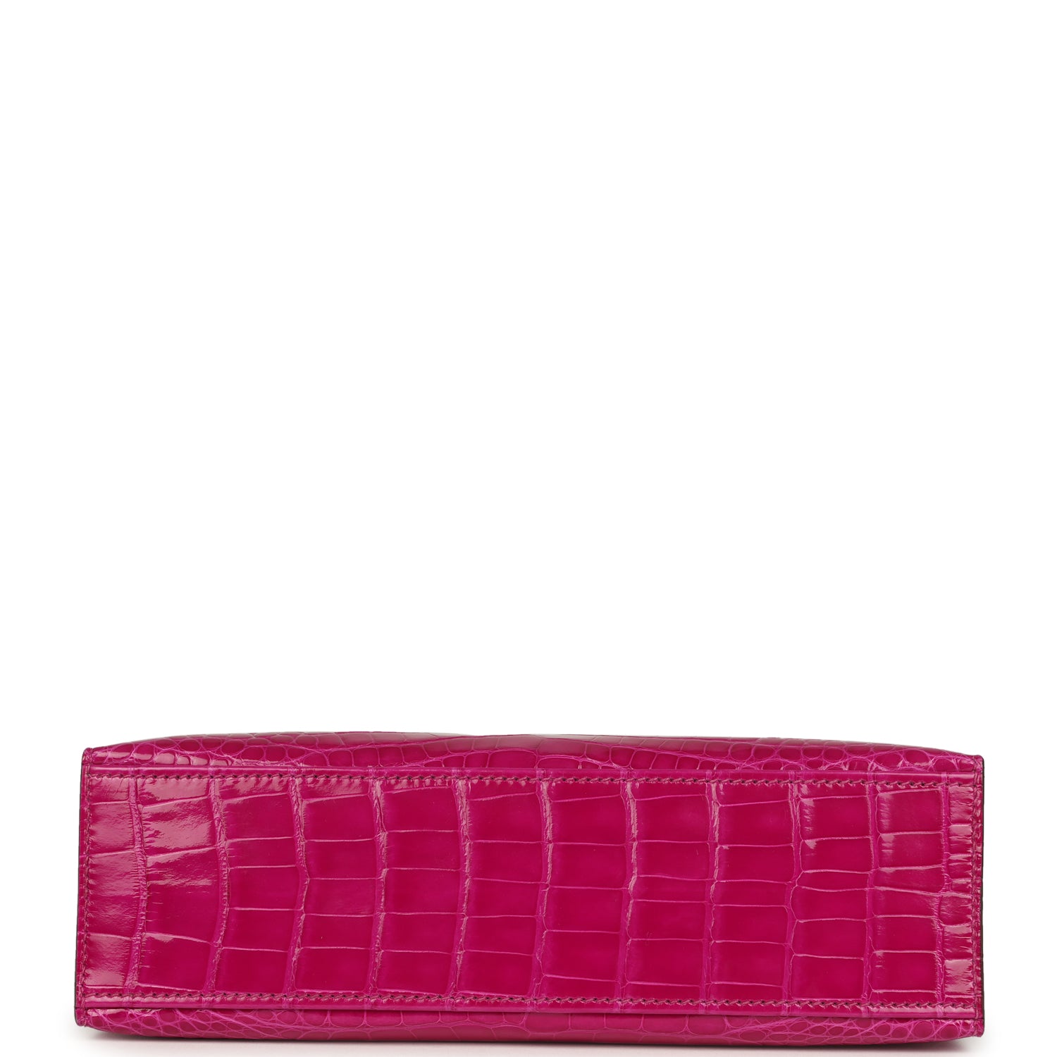Hermes Kelly Pochette Rose Scheherazade Shiny Alligator Gold Hardware