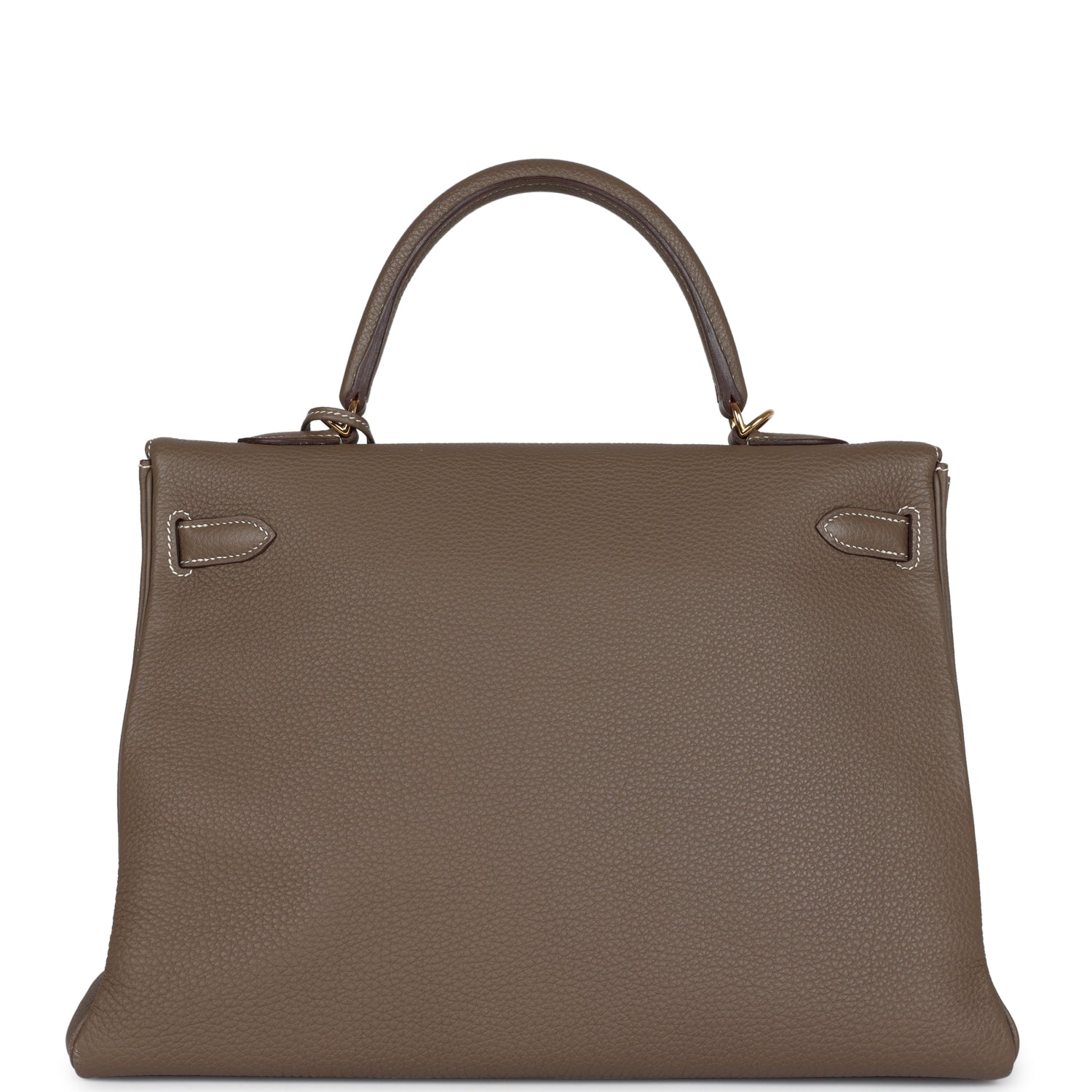 Hermes Kelly Retourne 35 Etoupe Togo Gold Hardware