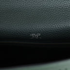 Hermes Ghillies Kelly 35 Retourne Vert Fonce Clemence and Vert Anglais Evercolor Palladium Hardware