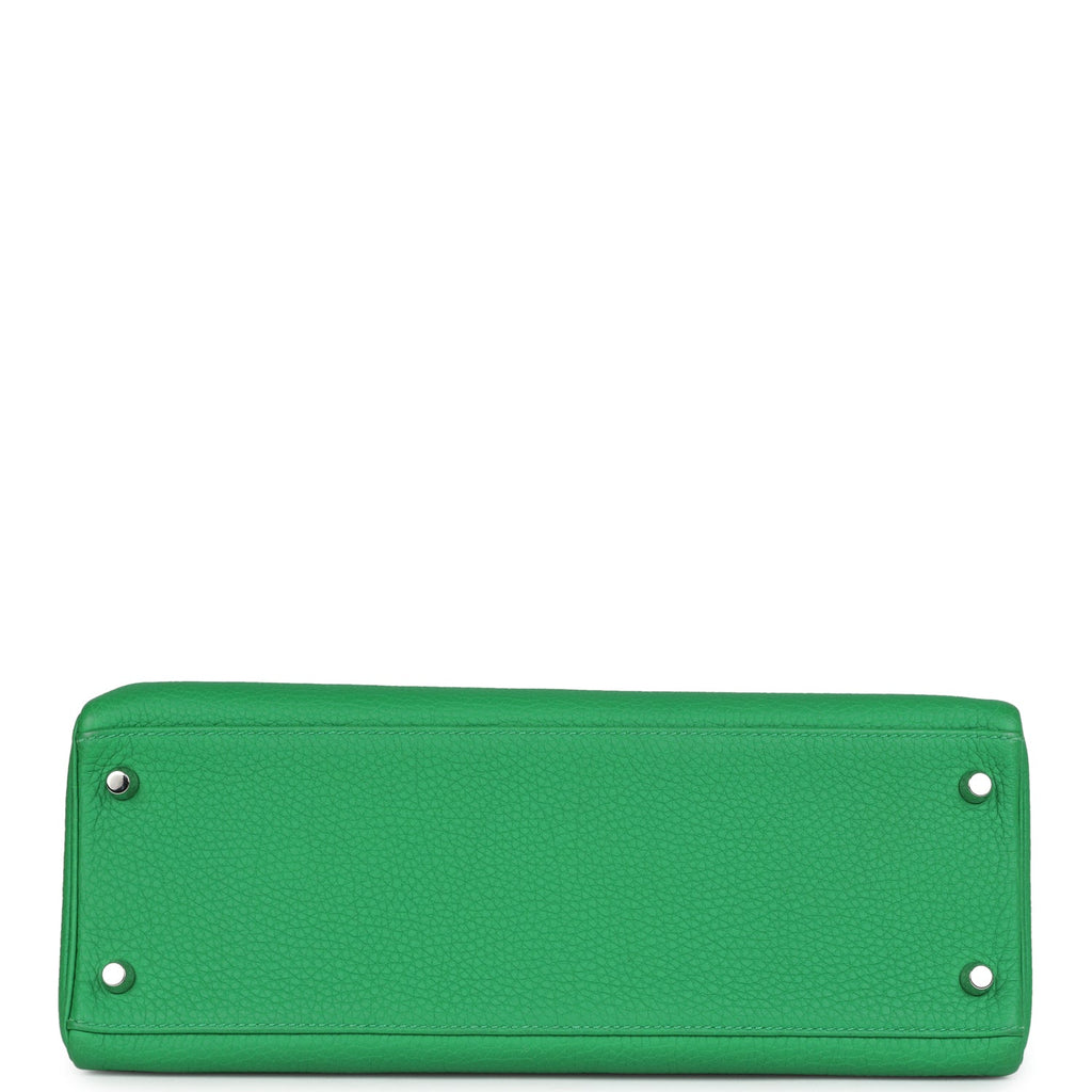Hermes Kelly Retourne 32 Bambou Togo Palladium Hardware
