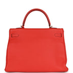 Hermes Kelly Retourne 35 Capucine Togo Gold Hardware