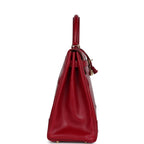 Hermes Ghillies Kelly Retourne 35 Rubis Tadelakt Permabrass Hardware