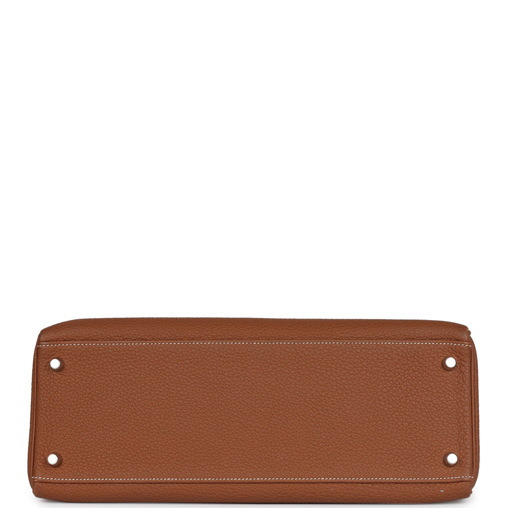 Hermes Kelly Retourne 35 Gold Togo Palladium Hardware