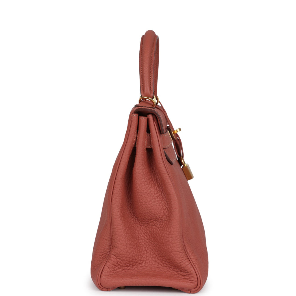 Hermes Kelly Retourne 32 Rosy Togo Gold Hardware