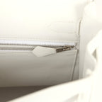 Hermes Kelly Lakis 35 White Swift Palladium Hardware