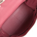 Hermes Retourne Kelly 35 Bois De Rose Clemence Palladium Hardware