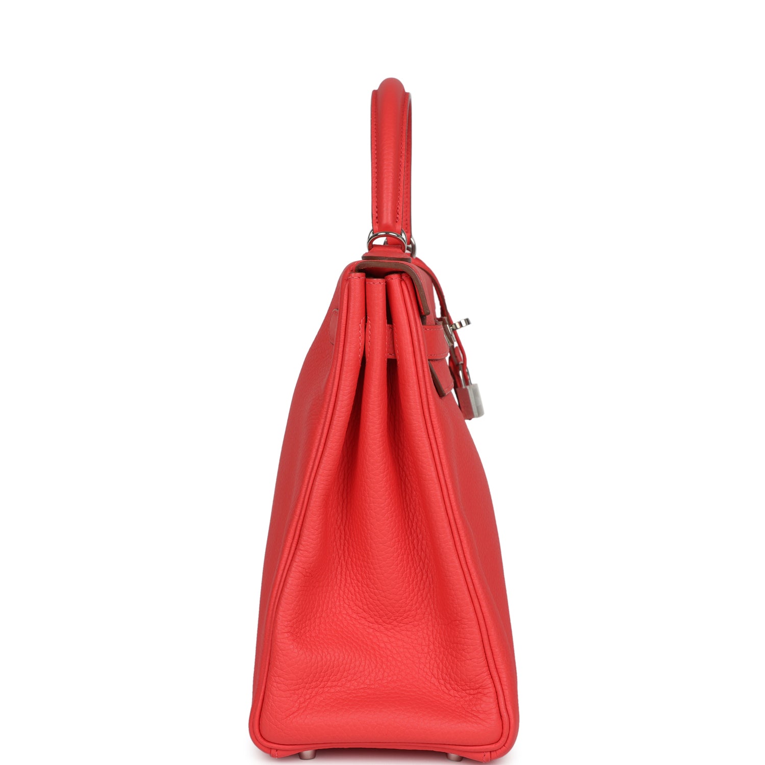 Hermes Retourne Kelly 35 Rose Jaipur Clemence Palladium Hardware