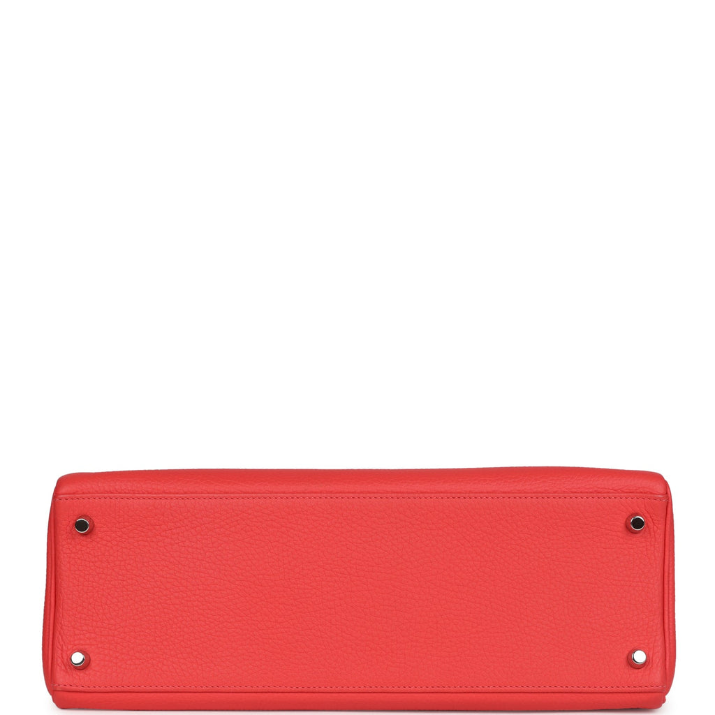 Hermes Retourne Kelly 35 Rose Jaipur Clemence Palladium Hardware