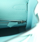 Hermes Kelly Retourne 35 Bleu Atoll Clemence Palladium Hardware