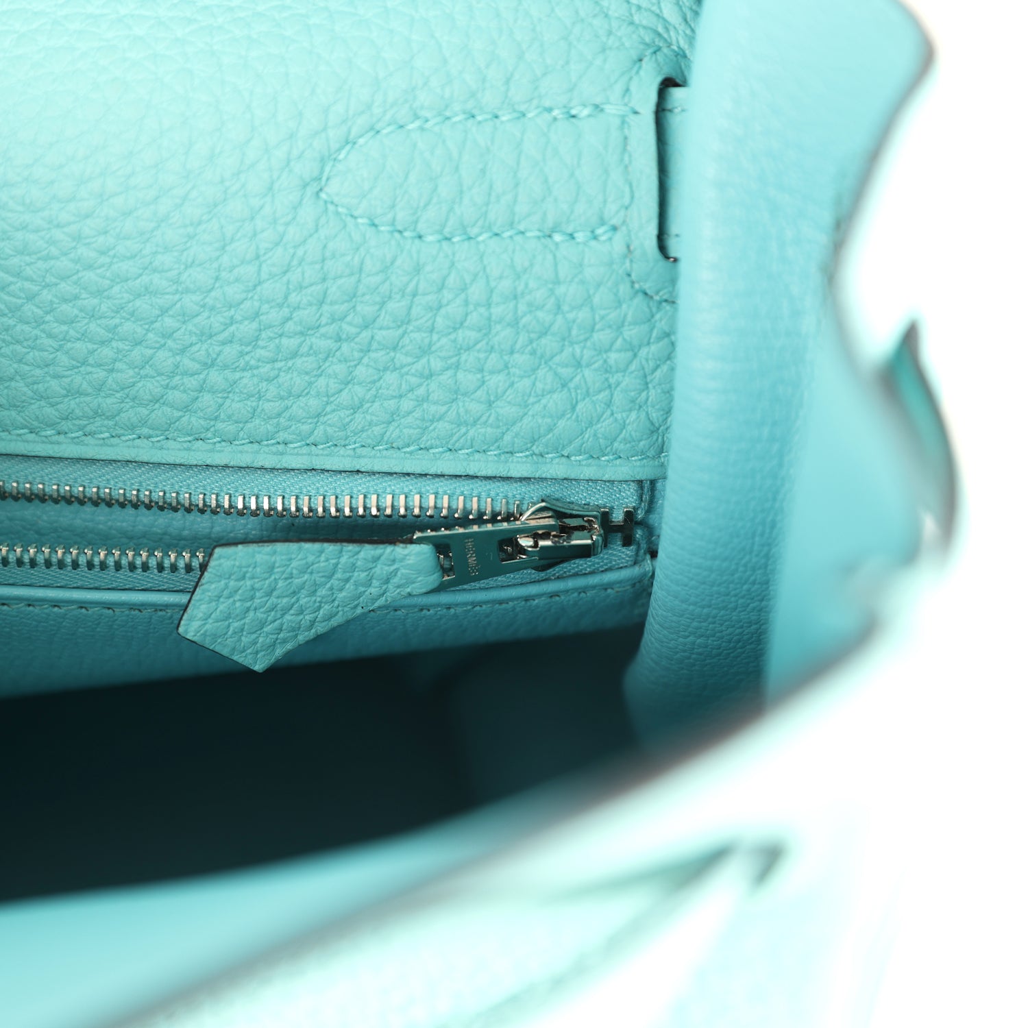Hermes Kelly Retourne 35 Bleu Atoll Clemence Palladium Hardware