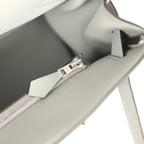 Hermes Kelly 42 Maxi Bleu Glacier Togo Palladium Hardware
