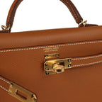 Hermes Kelly Sellier 20 Gold Epsom Gold Hardware