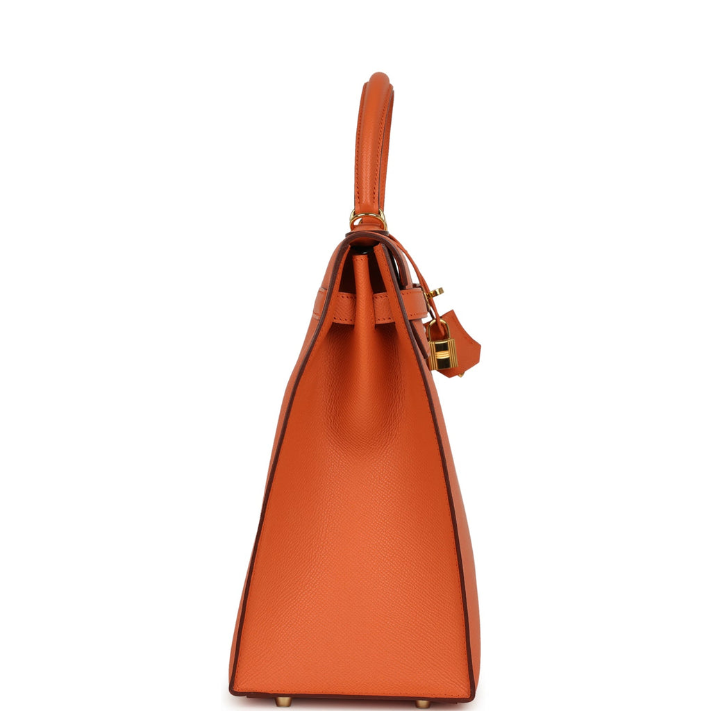 Hermes Kelly Sellier 35 Mango Epsom Gold Hardware