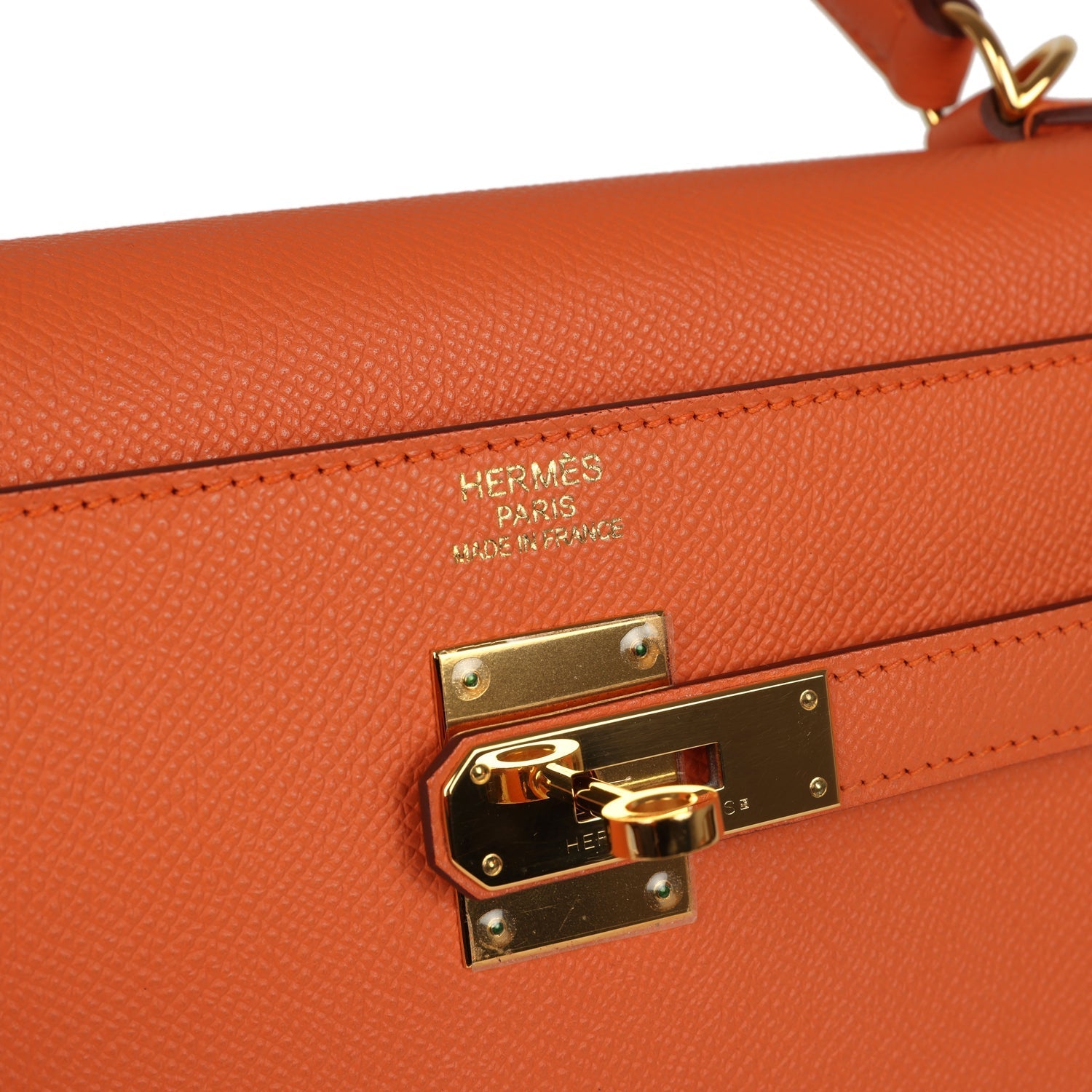 Hermes Kelly Sellier 35 Mango Epsom Gold Hardware