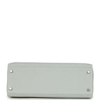Hermes Kelly Retourne 32 Bleu Pale Clemence Palladium Hardware
