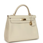 Hermes Kelly Retourne 32 Craie Togo Gold Hardware