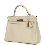 Hermes Kelly Retourne 32 Craie Togo Gold Hardware