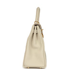 Hermes Kelly Retourne 32 Craie Togo Gold Hardware