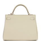 Hermes Kelly Retourne 32 Craie Togo Gold Hardware
