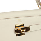 Hermes Kelly Retourne 32 Craie Togo Gold Hardware