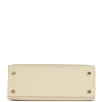 Hermes Kelly Sellier 25 Craie Epsom Gold Hardware