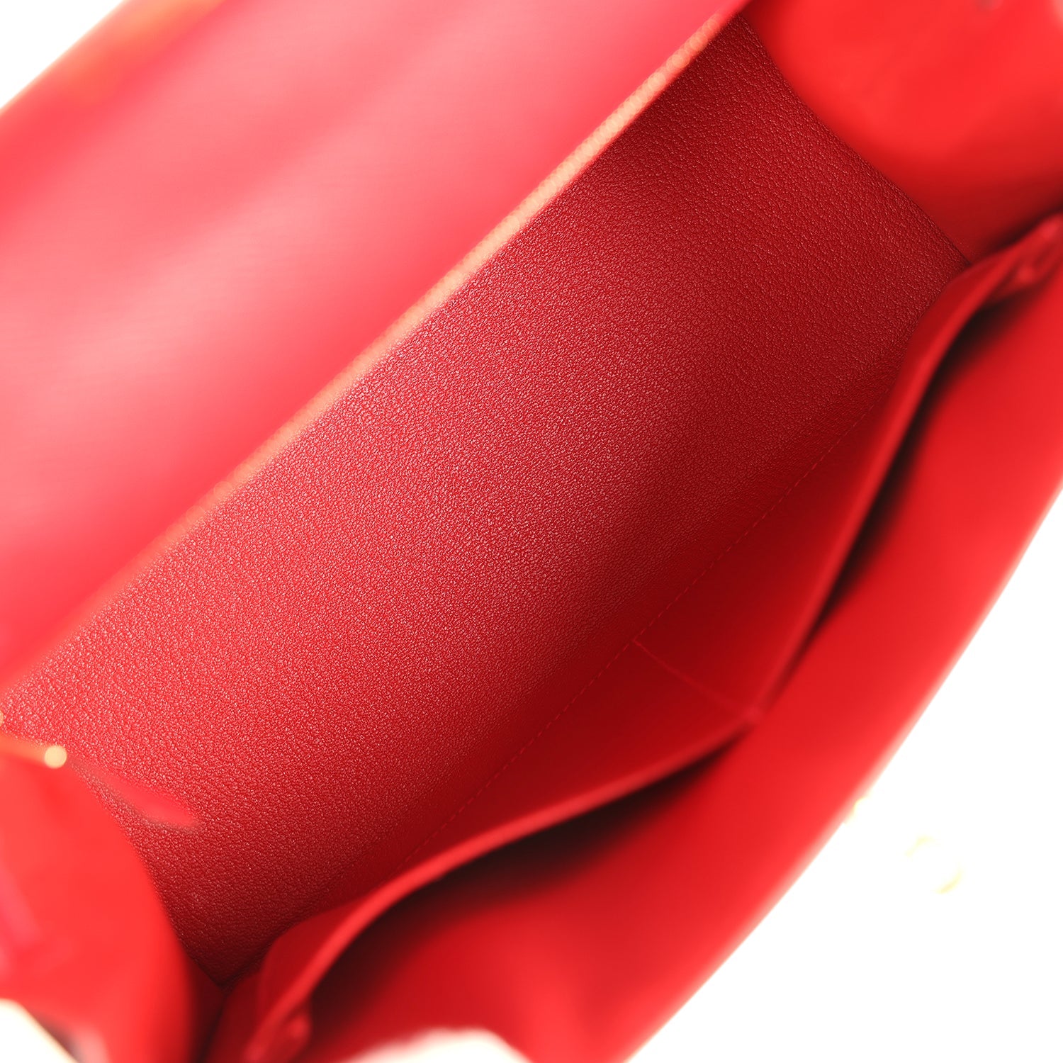 Hermes Kelly Sellier 28 Rouge Casaque Epsom Gold Hardware