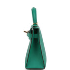 Hermes Kelly Sellier 20 Vert Jade Epsom Gold Hardware