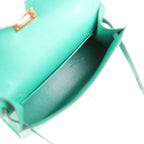 Hermes Kelly Sellier 20 Vert Jade Epsom Gold Hardware