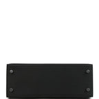 Hermes Kelly Sellier 25 Black Epsom Electrum Hardware
