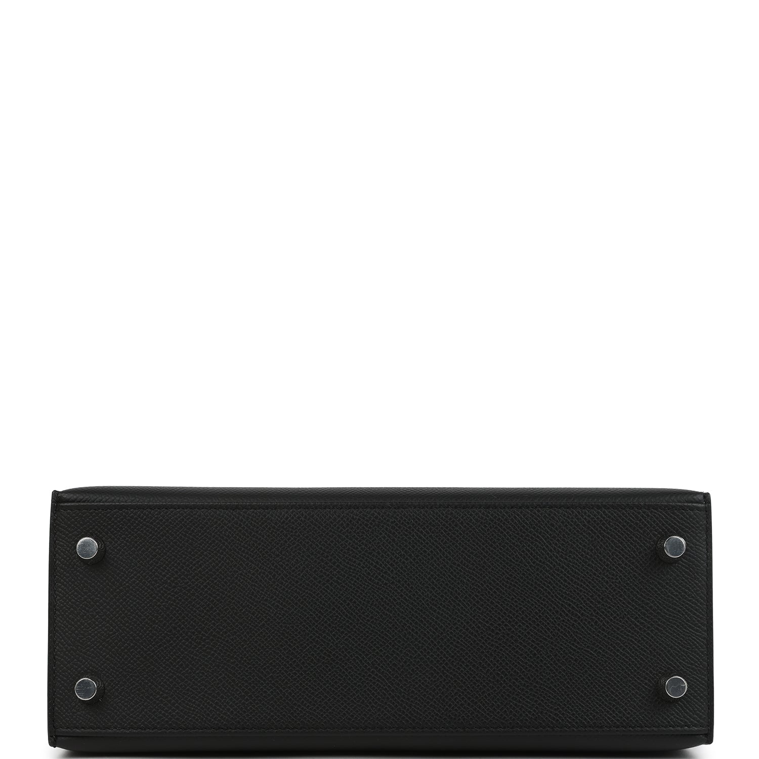 Hermes Kelly Sellier 25 Black Epsom Electrum Hardware