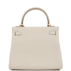 Hermes Kelly Retourne 25 Craie Togo Gold Hardware