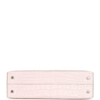 Hermes Kelly Sellier 20 Mauve Pale Boreal Satin Alligator Palladium Hardware