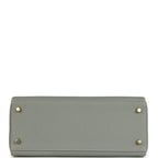 Hermes Kelly Retourne 28 Gris Mouette Togo Gold Hardware