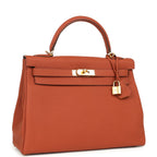 Hermes Special Order (HSS) Kelly Retourne 32 Cuivre Verso Togo Gold Hardware