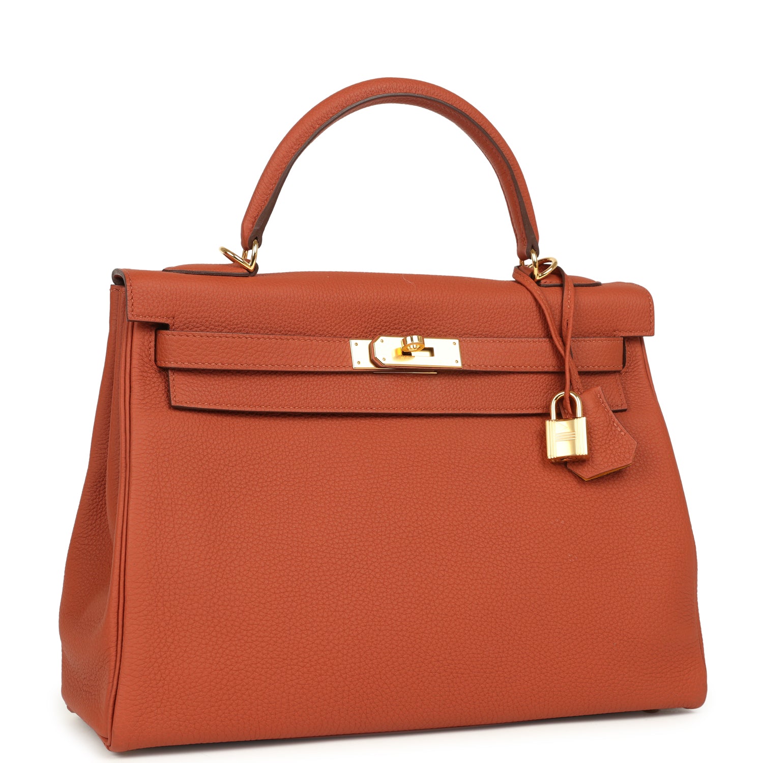 Hermes Special Order (HSS) Kelly Retourne 32 Cuivre Verso Togo Gold Hardware