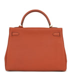 Hermes Special Order (HSS) Kelly Retourne 32 Cuivre Verso Togo Gold Hardware