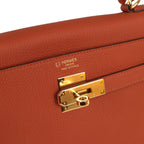 Hermes Special Order (HSS) Kelly Retourne 32 Cuivre Verso Togo Gold Hardware