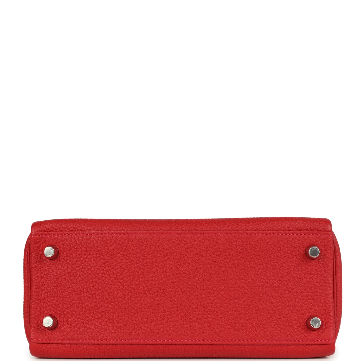 Hermes Kelly Retourne 25 Rouge Casaque Togo Palladium Hardware